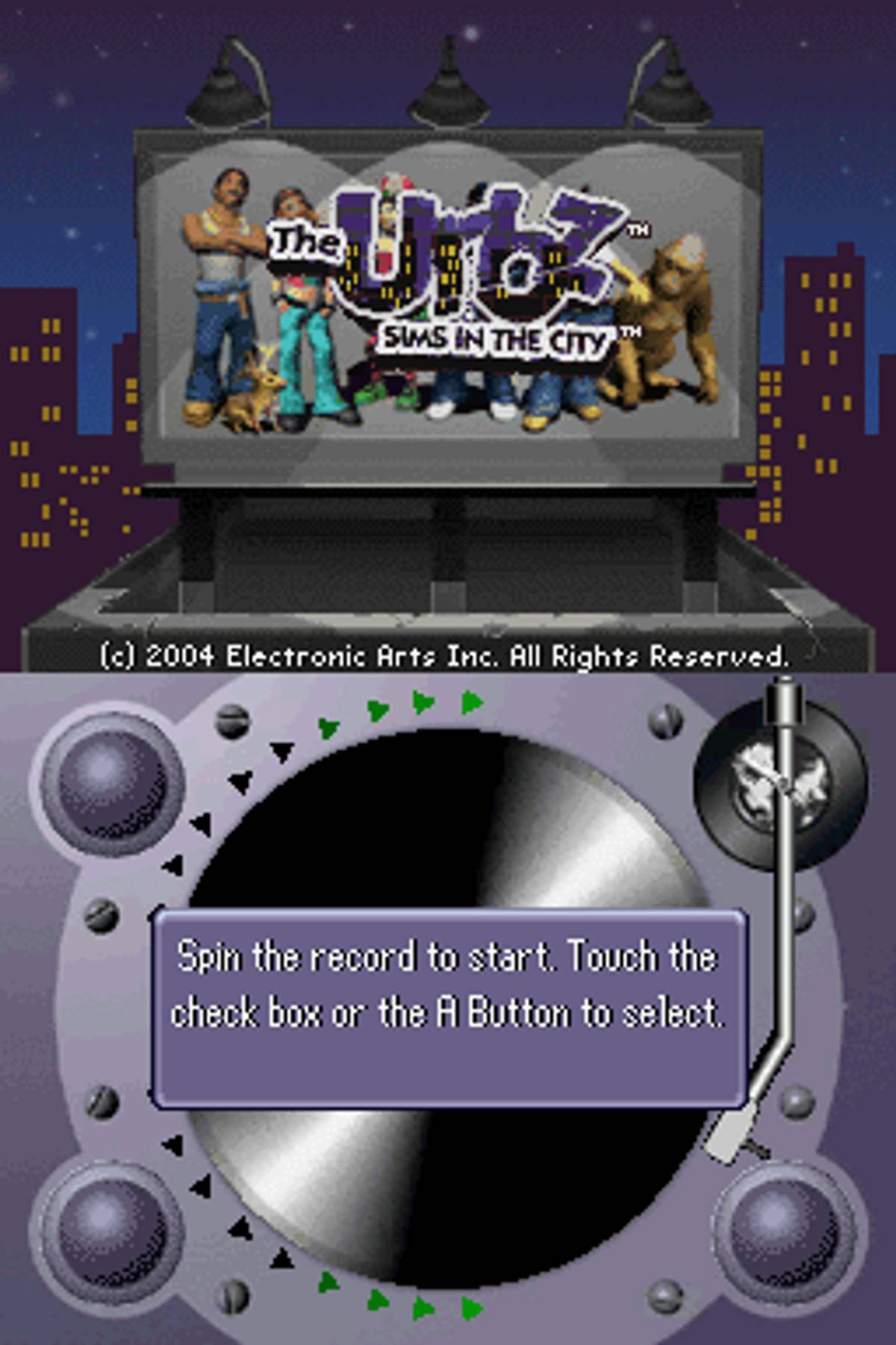 The Urbz: Sims in the City ROM - NDS screenshot 1