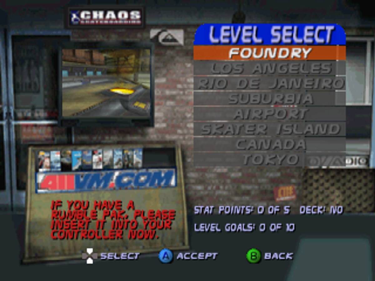 Tony Hawk's Pro Skater 3 ROM - N64 screenshot 2