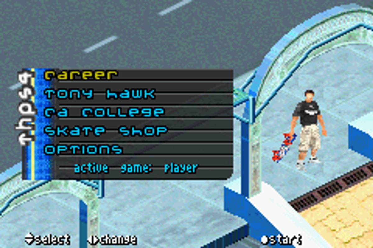 Tony Hawk's Pro Skater 4 ROM - GBA screenshot 2