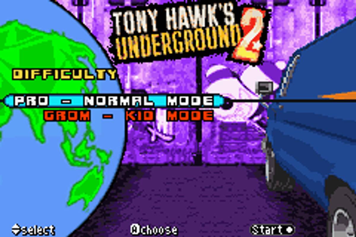 Tony Hawk's Underground 2 ROM - GBA screenshot 2