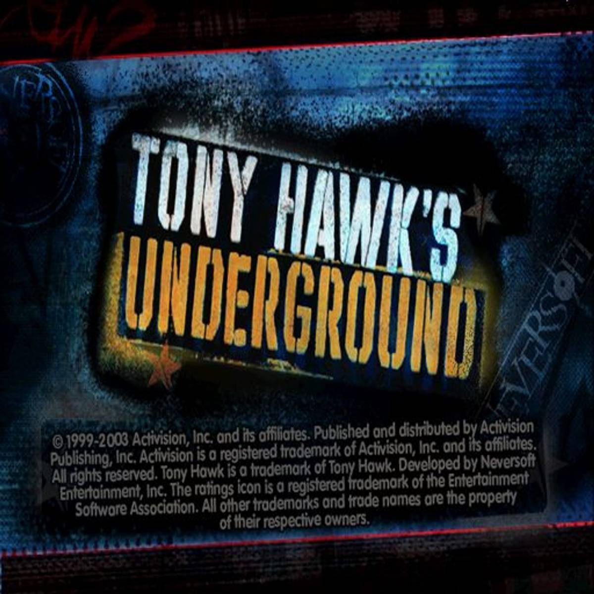 Tony Hawk's Underground ISO - PS2 screenshot 1