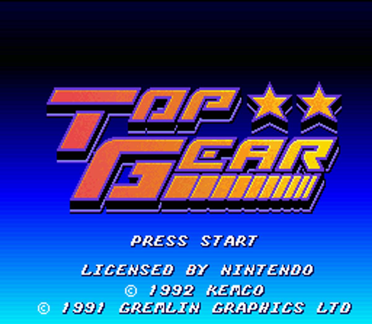 Top Gear ROM - SNES screenshot 1