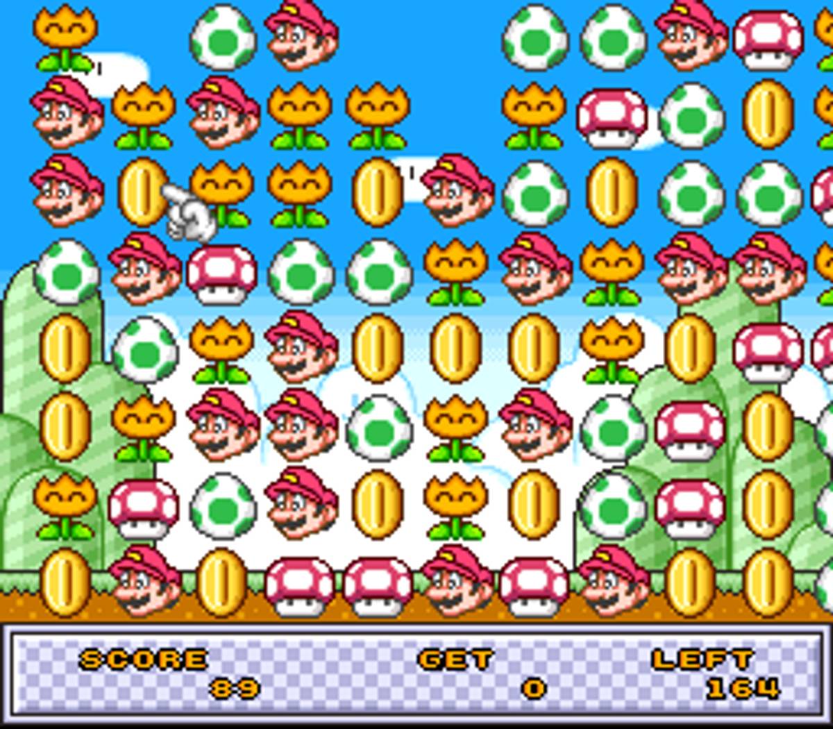 UNDAKE 30: Same Game Daisakusen - Mario Version ROM - SNES screenshot 2