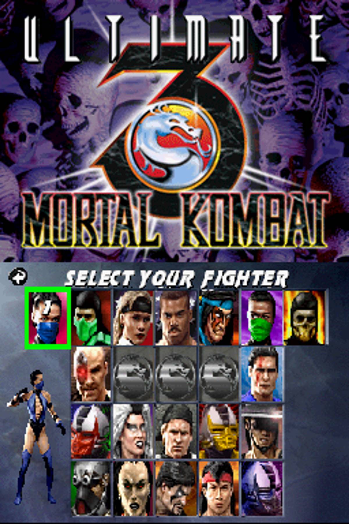 Ultimate Mortal Kombat 3 ROM - NDS screenshot 3
