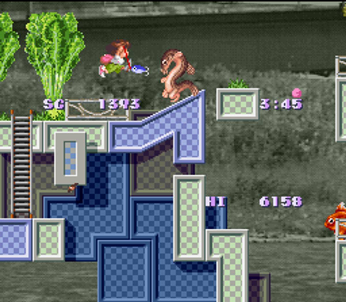 Umihara Kawase ROM - SNES screenshot 4