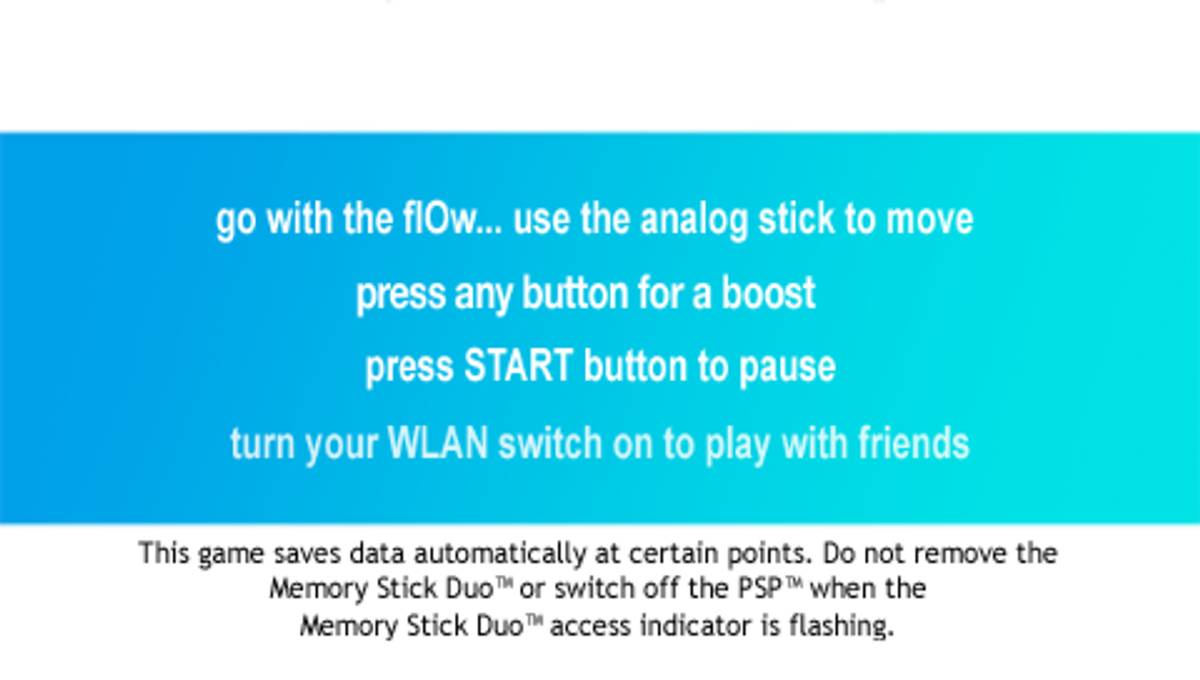 flOw ISO - PSP screenshot 1