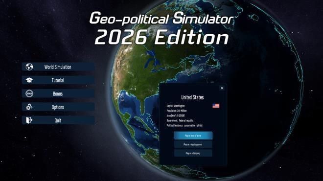 Geo-Political Simulator 2026 Edition (v2.12) screenshot 1