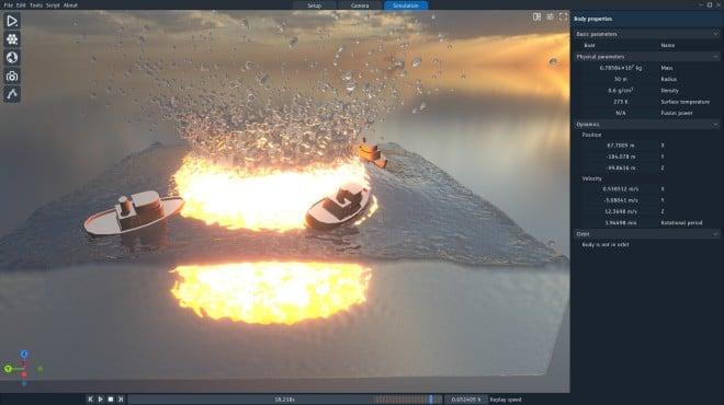 SpaceSim - Astrophysical Simulation Software screenshot 1