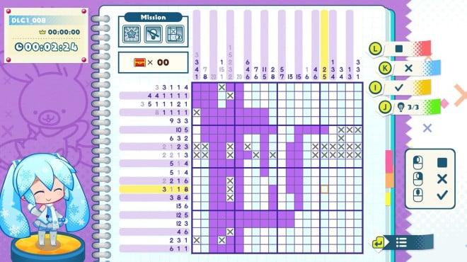 Hatsune Miku Logic Paint S Plus SNOW MIKU Sky Town-TENOKE screenshot 1