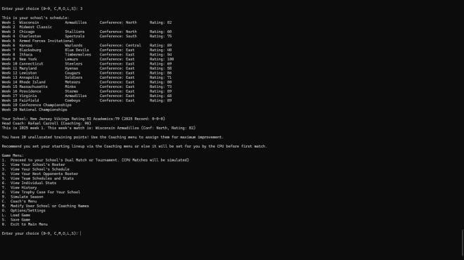 College Wrestling Manager 2026 screenshot 1
