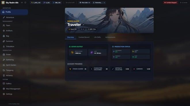 Sky Realm Idle-TENOKE screenshot 1