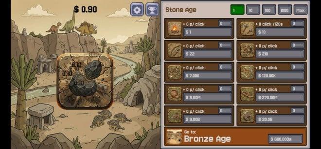 Stone to Silicon - Idle Clicker screenshot 2