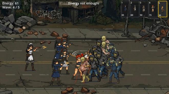 BULLET GIRL：ZOMBIE DEFENSE screenshot 1