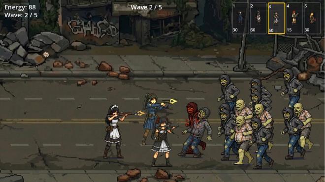 BULLET GIRL：ZOMBIE DEFENSE screenshot 2