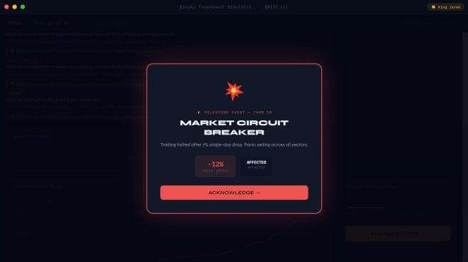 Brooks Investment Simulator screenshot 2