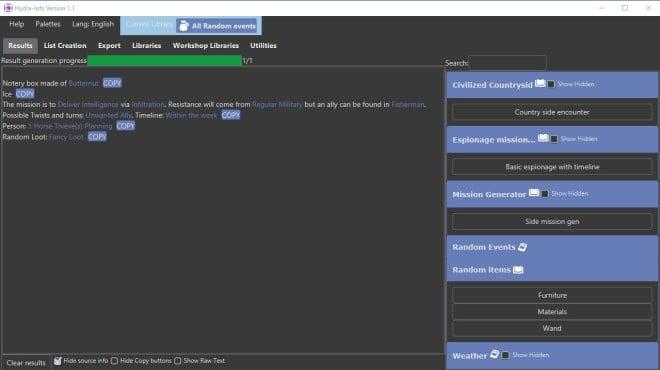Hydra Lists: Roll Table Maker screenshot 2